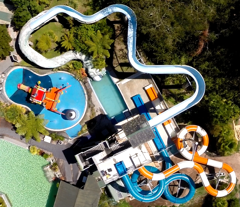 Hydroslides at Taupo DeBretts Water Park